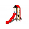 Playground System DETSKÉ IHRISKÁ - zostava so šmýkačkou a šplh. tyčí 4U138D-15