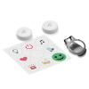 Flic 2 - 2x chytré Bluetooth tlačidlo, kovový klip, nálepky