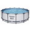 BESTWAY Steel Pro Max 56438 RÁMOVÝ BAZÉN 457x122 cm FAMILY + príslušenstvo (Bestway 56438 záhradný bazén bez príslušenstva 457x122cm)
