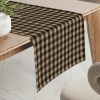 Biante Bavlnený behúň na stôl Olivia OL-019 Hnedo-béžová kocka malá 35x160 cm