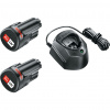Bosch Základná súprava 2x PBA 12 V 2,0 Ah + GAL 1210 CV 1600A01L3E