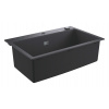 Grohe Drezy Kompozitný drez K700 s automatickým odtokom, 78x51 cm, granitová čierna 31652AP0-GR