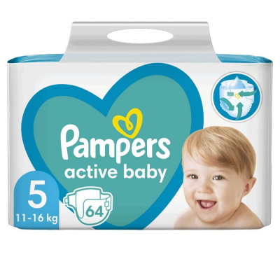 Pampers Active Baby Giant Pack 11-16kg Junior 5 (64ks) Pampers
