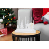 Svietnik MagicHome Vianoce, 8 LED teplá biela, 2xAA, MDF, interiér, 24x5,5x18 cm