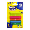 ASTRA 2v1 guma s pravítkom 5 cm mix farieb 425022007 blister 3 ks