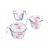 Sada kuchynských odmeriek Pyrex, viacfarebná