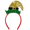 Čelenka vianočná čiapka Typ: Zlatá 3