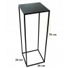 Kvetinový stojan na kvety loft 70cm čierny met 363