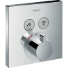 Hansgrohe 15763000 ShowerSelect termostat pod omietku pre 2 spotrebiče, chróm