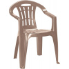 Keter Mallorca Stohovateľná stolička, 58 × 56 × 79 cm, plast, cappucino, 227524