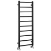 Sapho METRO LIGHT vykurovacie teleso 400x1140 mm, čierna mat IR445TB