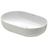 Duravit Luv - Umývadlo na dosku, 60x40 cm, bez prepadu, biela/matná sivá 0379602300