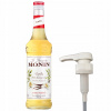 Barmanský sirup na nápoje MONIN Vanilla Vanilkový 700 ml + Pumpička