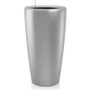 Lechuza Kvetináč Rondo Premium 32 - metallic silver