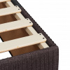 vidaXL Boxspring posteľ s matracom tmavohnedá 200x200 cm látka - Hnedá - 205310-138952