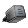 Wall charger, Vention, FEQB0-EU, USB-C, USB- A, 30W/30W, GaN (black) 42426