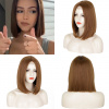 Mandľová parochňa Ursula so sieťkou (lace front)