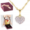 Prívesok zlatý ploché srdci crystal 333 Oddanosť (Prívesok zlatý ploché srdci crystal 333 Oddanosť)