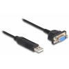 Delock USB 2.0 adaptér [1x USB 2.0 zástrčka A - 1x sériový (9 pinov)] 66453; 66453