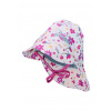 STERNTALER Klobúk do dažďa nepremokavý kvetinky rosa dievča veľ. 49 cm- 12-18 m