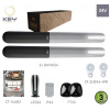 KEY RAY 4024K, 2xRAY4024(24V,120W,2000N),2xSUB-44WR,1xCT-14AB2,1xRX4,1 párFT-32 (RAYKIT pre dvojkrídlovú bránu prejazd do 8m, )
