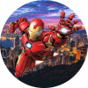 CUKROVÁ TLAČ jedlý obrázok na tortu Cukrová hmota IRON MAN AVENGERS SADA 1