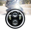 REFLEKTOR LED PREDNÁ LAMPA MOTOCYKEL 60W celý krúžok HALOGEN motor