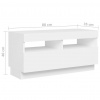 vidaXL TV skrinka s LED svetlami biela 260x35x40 cm - Biela - 127037-73106