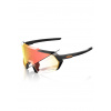 Slnečné okuliáre 100% Korbin-Gloss Metallic Black-Orange Flash Mirror Photochromic