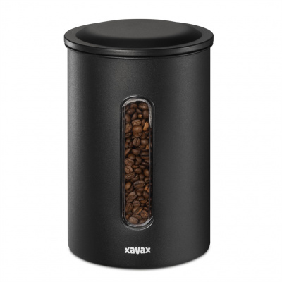 Xavax Barista dóza na 1,3 kg zrnkovej kávy, alebo 1,5 kg mletej kávy, vzduchotesná, matná čierna 111262