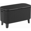 KETER BEVY BAR Multifunkčný stolík ratan, 83,5 x 40 x 50-74 cm, grafit 17209510