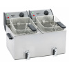 Fritéza dvojitá 2x8 l s kohoutkem | ROLLER GRILL, 777326 inox