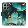 Flip pouzdro iSaprio - Xiaomi 14T - Blue Flowers 02 s kapsičkami na karty (Flipové knížkové pouzdro, obal, kryt iSaprio s přihrádkami na karty a motivem)