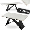 Rozkladací obdĺžnikový stôl MEBEL ELITE Vivtor 160 x 90 x 77,5 cm, biely