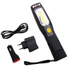 Lampa akumulátorová , 3W, COB LED. 400 Lumenov s kĺbovou základňou, PRO-TECHNIK