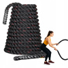 Tréningové lano 4Fizjo Power Battle Rope 12 m čierne