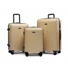 ROWEX Extra odolný cestovný kufor s TSA zámkom ROWEX Roseline 3v1 Farba: Šampanská 56x38x23 cm, 66x45x26 cm, 76x50x30 cm POLYKARBONÁT