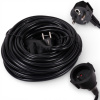 Predlžovací Kábel záhradný 30 m čierny s uzemnením 1 zásuvka 3 x 2,5 mm2