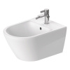 DURAVIT D-Neo závesný bidet s otvorom, s prepadom, 370 x 540 mm, biela, 2294150000