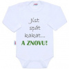 New Baby Body s potlačou Jesť spať kakať...a ZNOVU