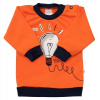 Dojčenské bavlnené tričko New Baby Happy Bulbs - Oranžová - 62 (3–6m)