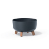 Kvetináč GRACIA LOW ECO WOOD 28,5 cm - farba: antracit ECO (Prosperplast DGRL300LW-S433W)