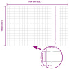 vidaXL Euro plot s 5 U stĺpikmi Zelená 1,6x10 m Oceľ - Zelená - 265738-282401