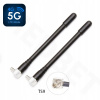SADA 2 x ANTÉNY PRE MODEMY, ROUTRE LTE 3G 4G 5G Wi-Fi 9 dBi KONEKTOR TS9