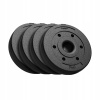 Olympijské bitúmenové závažie, sada 4x5 kg, otvor 51 mm pre tyče Rebel
