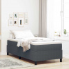 zahrada-XL Posteľ s pružinovým rámom Tmavošedá a biela 203 x 90 x 60 cm 3337443