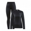 CRAFT CORE Dry Baselayer W černá 1909706-999000 L; Černá set