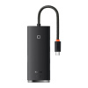 Rozbočovač Baseus Lite 4v1 USB-C na 4x USB 3.0 + USB-C, 25 cm (čierny)