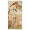 Plagát, Obraz - The Seasons: Summer (1896), Alfons Mucha, 20 × 40 cm