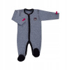 Dojčensky overal - Pajacek eevi 0 biela, čierna, ružová, sivá (PAJAC Power Cotton 100% dievča Eevi R.68.74)